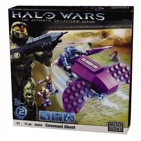 MEGA BLOKS 96802 non  STAR LEAGUE GHOST. bộ đồ chơi xếp lắp ráp ghép mô hình Computer Games COVENANT GHOST Trò Chơi 72 khối