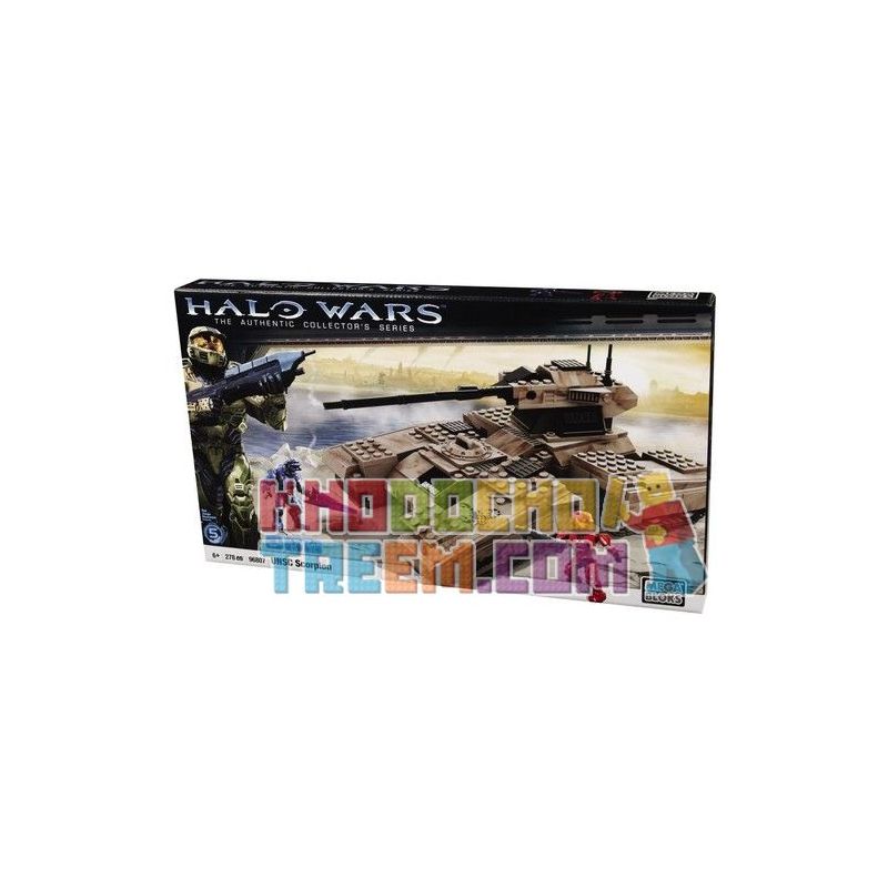 MEGA BLOKS 96807 non Lego BỌ CẠP UNSC bộ đồ chơi xếp lắp ráp ghép mô hình Computer Games UNSC SCORPION Trò Chơi 278 khối