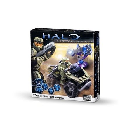 MEGA BLOKS 96849 non  HORLOOSE bộ đồ chơi xếp lắp ráp ghép mô hình Computer Games UNSC MONGOOSE Trò Chơi 77 khối