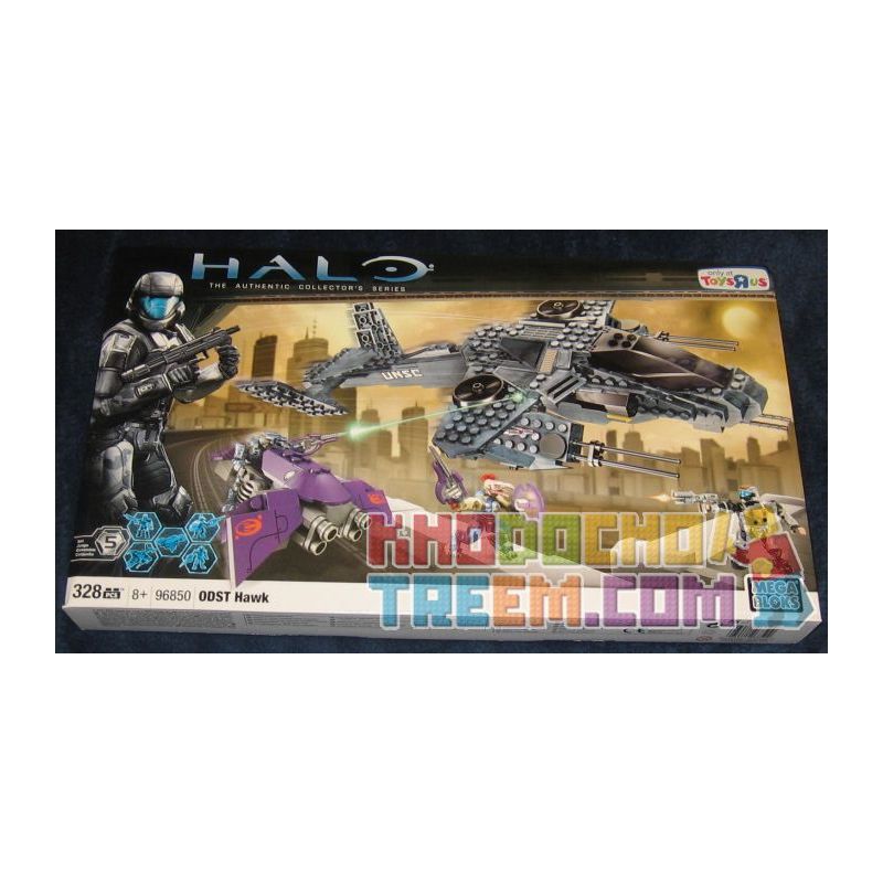 MEGA BLOKS 96850 non Lego ĐẠI BÀNG ODST. bộ đồ chơi xếp lắp ráp ghép mô hình Computer Games ODST HAWK Trò Chơi 328 khối