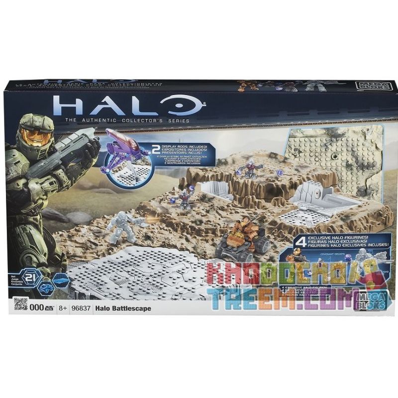 MEGA BLOKS 96837 non Lego DI TÍCH CHIẾN TRANH bộ đồ chơi xếp lắp ráp ghép mô hình Computer Games BATTLESCAPE Trò Chơi 80 khối