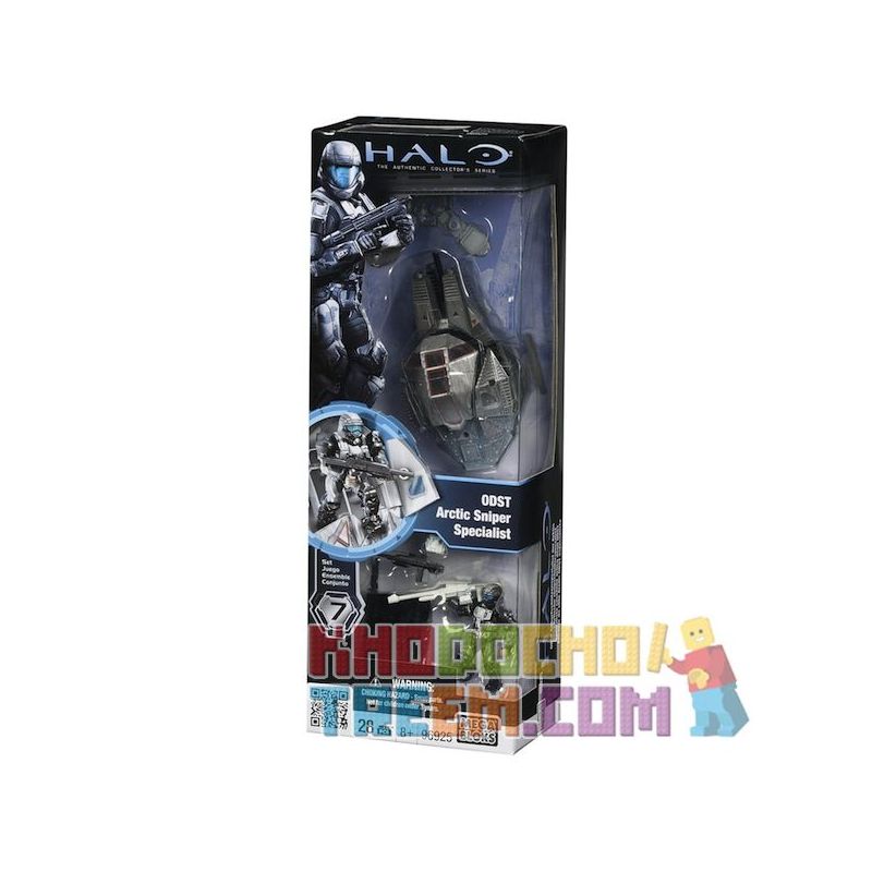 MEGA BLOKS 96925 non Lego SNIPER POLAR ODST. bộ đồ chơi xếp lắp ráp ghép mô hình Computer Games ODST ARCTIC SNIPER SPECIALIST Trò Chơi 28 khối