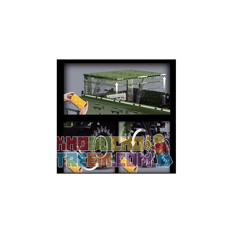 SHENZHEN RAEL ENTERTAINMENT LE-J907 J907 LEJ907 non  XE DU LỊCH MERCEDES-BENZ UNIMOG bộ đồ chơi xếp lắp ráp ghép mô hình  Kỹ Thuật Công Nghệ Cao Mô Hình Phương Tiện 6689 khối