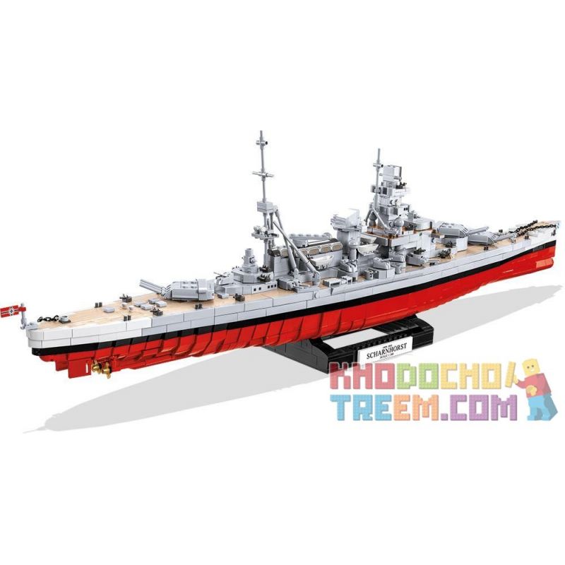 COBI 4817 4818 non  SCHARNHORST CHIẾN HẠM PHIÊN BẢN GIỚI HẠN bộ đồ chơi xếp lắp ráp ghép mô hình Military Army BATTLESHIP SCHARNHORST Quân Sự Bộ Đội 2472 khối