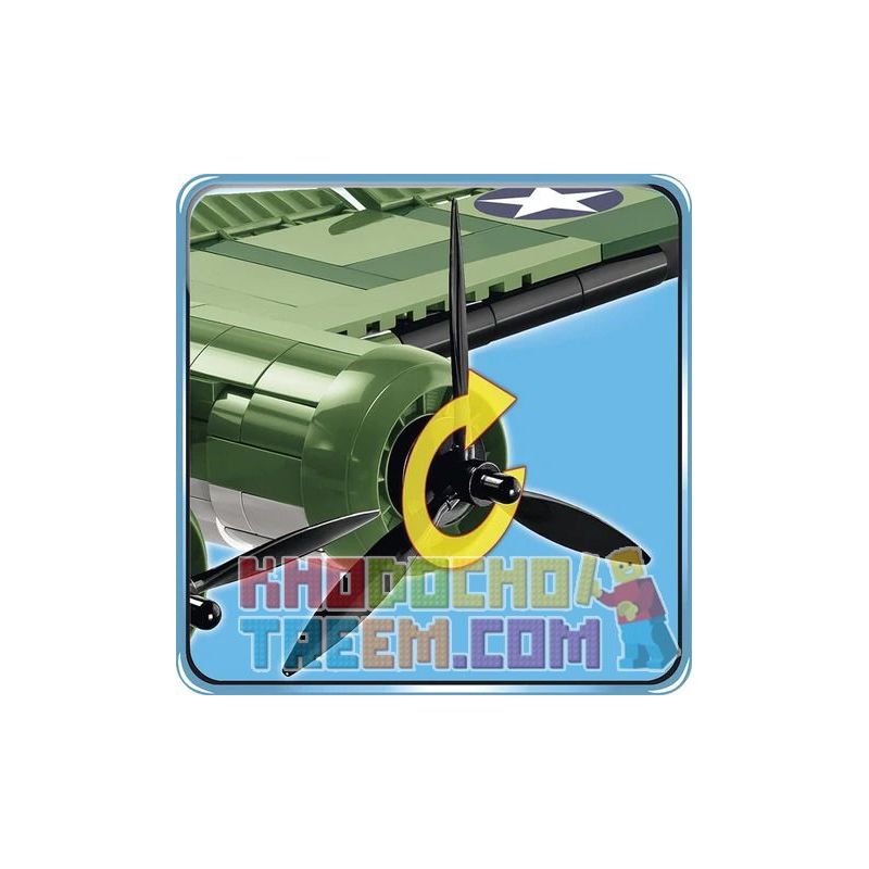 COBI 5707 non  PHÁO ĐÀI BẦU TRỜI BOEING B17 MEMPHIS BELLE bộ đồ chơi xếp lắp ráp ghép mô hình Military Army BOEING™ B-17F FLYING FORTRESS™ MEMPHIS BELLE Quân Sự Bộ Đội 920 khối