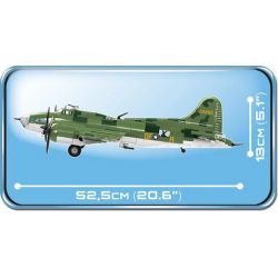 COBI 5707 non  PHÁO ĐÀI BẦU TRỜI BOEING B17 MEMPHIS BELLE bộ đồ chơi xếp lắp ráp ghép mô hình Military Army BOEING™ B-17F FLYING FORTRESS™ MEMPHIS BELLE Quân Sự Bộ Đội 920 khối