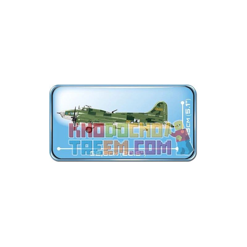 COBI 5707 non  PHÁO ĐÀI BẦU TRỜI BOEING B17 MEMPHIS BELLE bộ đồ chơi xếp lắp ráp ghép mô hình Military Army BOEING™ B-17F FLYING FORTRESS™ MEMPHIS BELLE Quân Sự Bộ Đội 920 khối