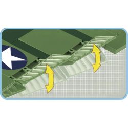 COBI 5707 non  PHÁO ĐÀI BẦU TRỜI BOEING B17 MEMPHIS BELLE bộ đồ chơi xếp lắp ráp ghép mô hình Military Army BOEING™ B-17F FLYING FORTRESS™ MEMPHIS BELLE Quân Sự Bộ Đội 920 khối