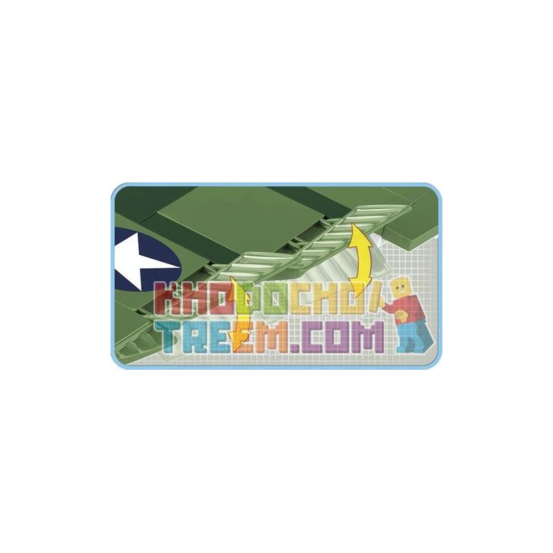 COBI 5707 non  PHÁO ĐÀI BẦU TRỜI BOEING B17 MEMPHIS BELLE bộ đồ chơi xếp lắp ráp ghép mô hình Military Army BOEING™ B-17F FLYING FORTRESS™ MEMPHIS BELLE Quân Sự Bộ Đội 920 khối