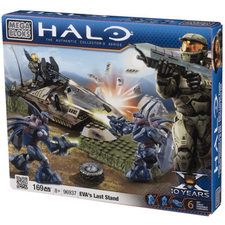 MEGA BLOKS 96937 non  THÀNH TRÌ CUỐI CÙNG CỦA EVA bộ đồ chơi xếp lắp ráp ghép mô hình Computer Games EVA'S LAST STAND Trò Chơi 169 khối