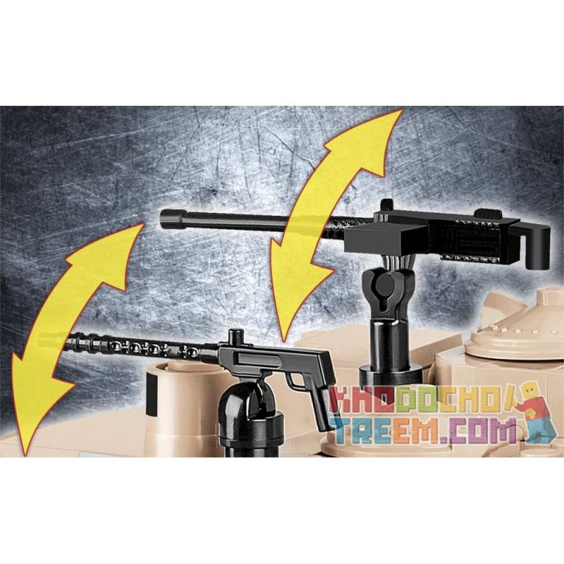 COBI 2619 non  XE TĂNG M1A2 ABRAMS bộ đồ chơi xếp lắp ráp ghép mô hình Military Army Quân Sự Bộ Đội 810 khối