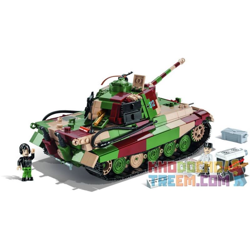 COBI 2540 2539 non  XE TĂNG SỐ 6 LOẠI B bộ đồ chơi xếp lắp ráp ghép mô hình Military Army PANZERKAMPFWAGEN VI AUSF. B KÖNIGSTIGER Quân Sự Bộ Đội 1000 khối