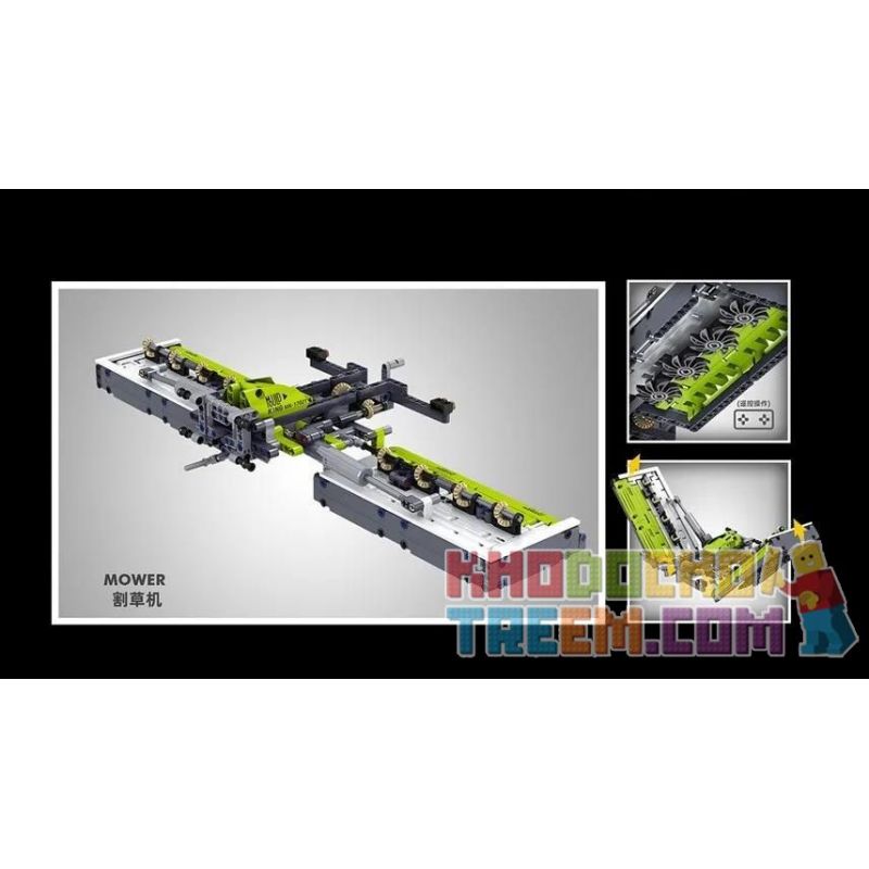 MouldKing 17021 Mould King 17021 REBRICKABLE MOC-8160 8160 MOC8160 MOC-6147 6147 MOC6147 MOC-8165 8165 MOC8165 MOC-48966 48966 MOC48966 non  PHỤ KIỆN ĐI KÈM MÁY KÉO TỐC ĐỘ CAO JCB FASTRAC 4000 SERIES GÓI X BỪA ĐĨA CẮT CỎ CÀO NGÓN XE BEN bộ đồ chơi xếp lắp ráp ghép mô hình  TRACTOR FASTRAC 4000ER SERIES WITH RC Kỹ Thuật Công Nghệ Cao Mô Hình Phương Tiện 3035 khối