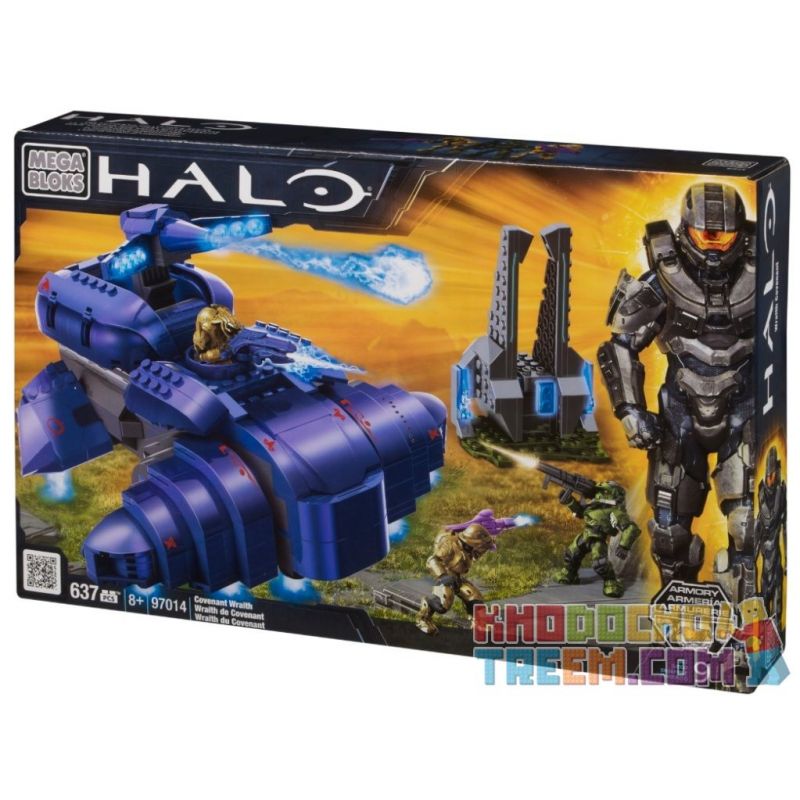 MEGA BLOKS 97014 non Lego MÁY BAY CHIẾN ĐẤU MA GIAO ƯỚC bộ đồ chơi xếp lắp ráp ghép mô hình Computer Games COVENANT WRAITG Trò Chơi 637 khối