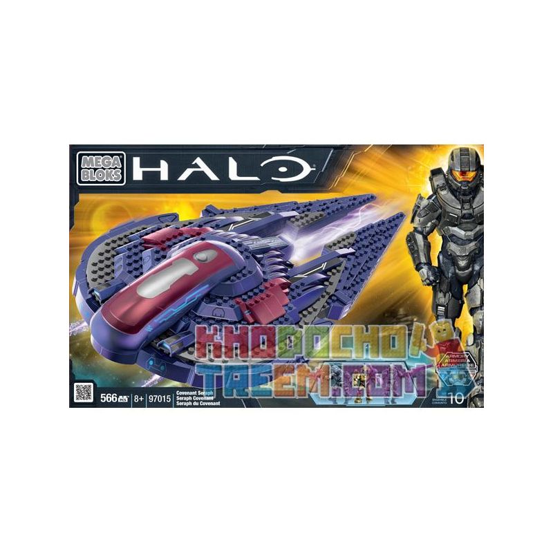 MEGA BLOKS 97015 non Lego THIÊN THẦN SIX-WINGS STAR LEAGUE bộ đồ chơi xếp lắp ráp ghép mô hình Computer Games COVENANT SERAPH Trò Chơi 566 khối