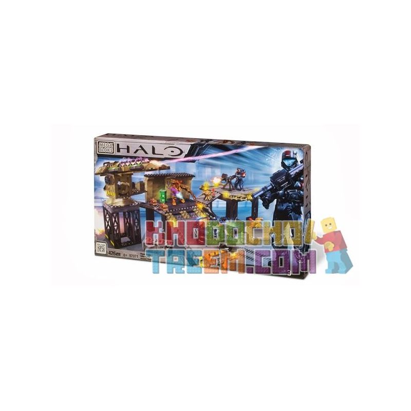 MEGA BLOKS 97071 non Lego BAO VÂY LŨ LỤT bộ đồ chơi xếp lắp ráp ghép mô hình Computer Games FLOOD SIEGE Trò Chơi 426 khối