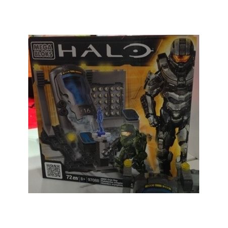 MEGA BLOKS 97088 non  VỊNH ĐÔNG LẠNH UNSC bộ đồ chơi xếp lắp ráp ghép mô hình Computer Games UNSC CRYO BAY Trò Chơi 72 khối