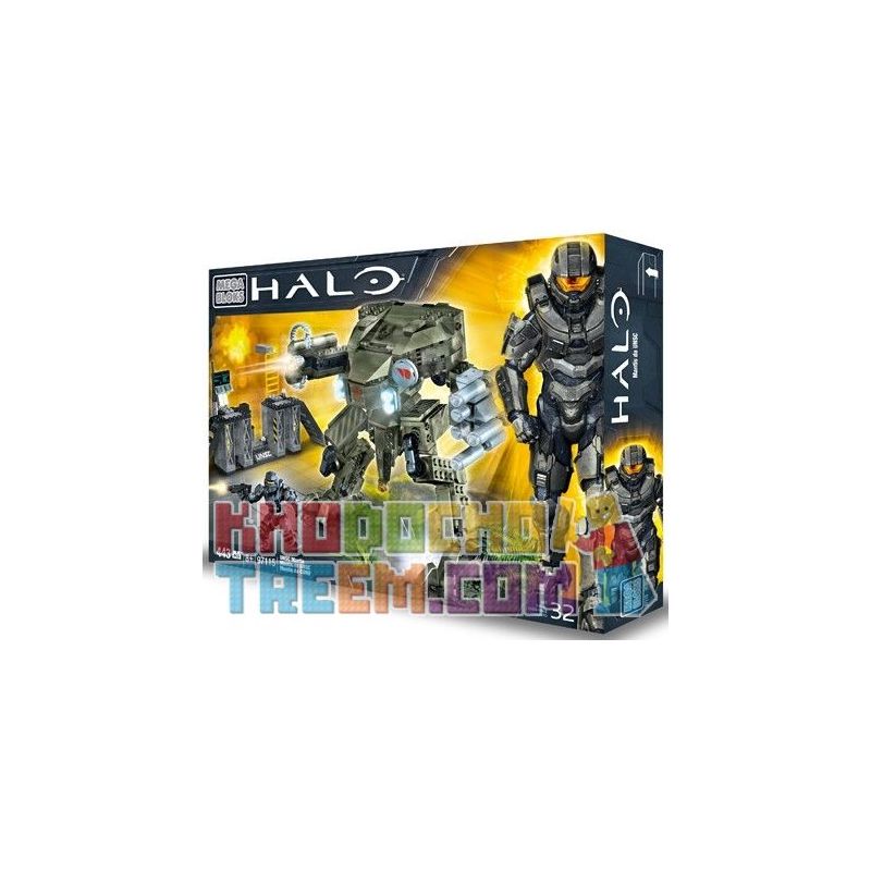 MEGA BLOKS 97115 non Lego BỌ NGỰA UNSC bộ đồ chơi xếp lắp ráp ghép mô hình Computer Games UNSC MANTIS Trò Chơi 443 khối