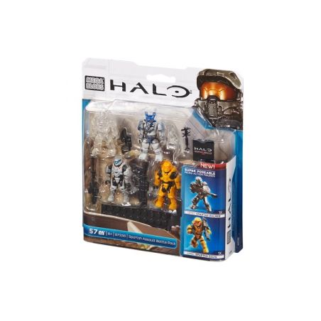 MEGA BLOKS 97336 non  GÓI CHIẾN ĐẤU TẤN CÔNG SPARTAN bộ đồ chơi xếp lắp ráp ghép mô hình Computer Games SPARTAN ASSAULT BATTLE PACK Trò Chơi 57 khối