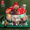 JUHANG 86006 non  NHÀ NẤM bộ đồ chơi xếp lắp ráp ghép mô hình Creator Sáng Tạo 2633 khối