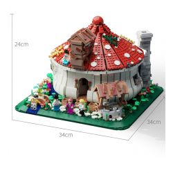 JUHANG 86006 non  NHÀ NẤM bộ đồ chơi xếp lắp ráp ghép mô hình Creator Sáng Tạo 2633 khối