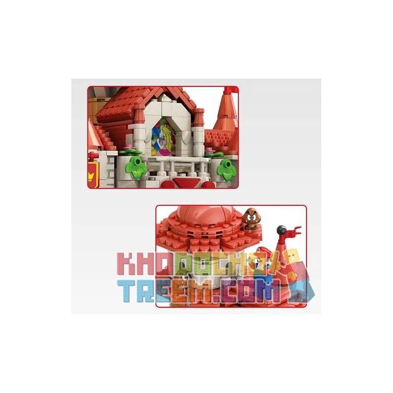 LQS 67601 non  LÂU ĐÀI CÔNG CHÚA PEACH bộ đồ chơi xếp lắp ráp ghép mô hình Mario SUPER MARIO Thợ Sửa Ống Nước 2614 khối LQS 67601 non  LÂU ĐÀI CÔNG CHÚA PEACH bộ đồ chơi xếp lắp ráp ghép mô hình Mario SUPER MARIO Thợ Sửa Ống Nước 2614 khối