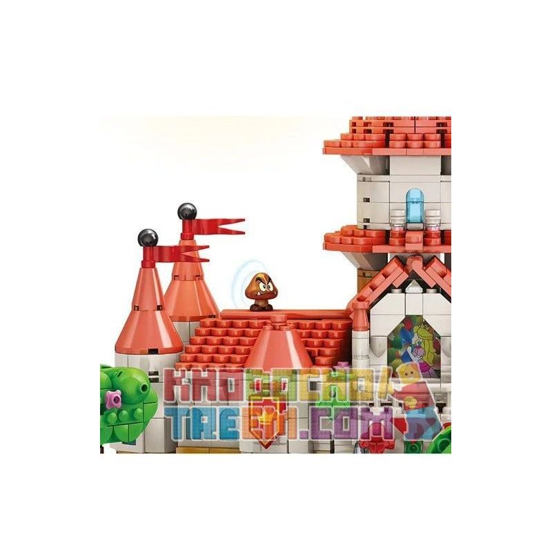 LQS 67601 non  LÂU ĐÀI CÔNG CHÚA PEACH bộ đồ chơi xếp lắp ráp ghép mô hình Mario SUPER MARIO Thợ Sửa Ống Nước 2614 khối LQS 67601 non  LÂU ĐÀI CÔNG CHÚA PEACH bộ đồ chơi xếp lắp ráp ghép mô hình Mario SUPER MARIO Thợ Sửa Ống Nước 2614 khối