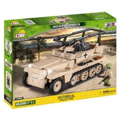 COBI 2526 non  XE BÁN TẢI SDKFZ 250 bộ đồ chơi xếp lắp ráp ghép mô hình Military Army SD.KFZ. 250/3 Quân Sự Bộ Đội 426 khối