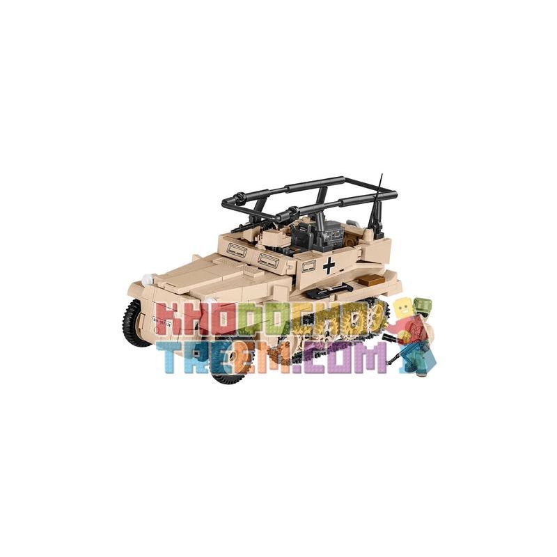 COBI 2526 non  XE BÁN TẢI SDKFZ 250 bộ đồ chơi xếp lắp ráp ghép mô hình Military Army SD.KFZ. 250/3 Quân Sự Bộ Đội 426 khối