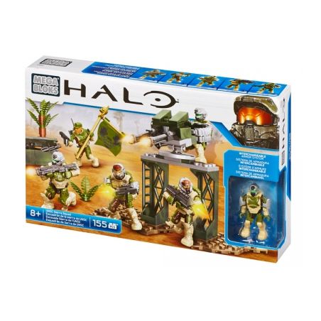 MEGA BLOKS CND01 non  ĐỘI SIERRA bộ đồ chơi xếp lắp ráp ghép mô hình Computer Games SIERRA SQUAD Trò Chơi 155 khối