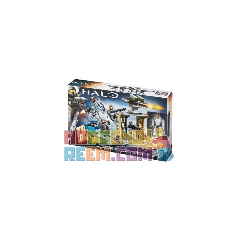 MEGA BLOKS CNK26 non Lego ĐỘI CỨU HỎA VICTOR CỦA UNSC bộ đồ chơi xếp lắp ráp ghép mô hình Computer Games UNSC VICTOR SQUAD Trò Chơi 129 khối