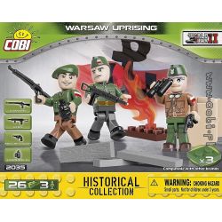 COBI 2035 non  CUỘC NỔI DẬY Ở THỦ ĐÔ bộ đồ chơi xếp lắp ráp ghép mô hình Military Army WARSAW UPRISING Quân Sự Bộ Đội 26 khối