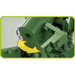 COBI 2394 non  SÚNG TRƯỜNG 155MM CHÂN DÀI M1 TOM bộ đồ chơi xếp lắp ráp ghép mô hình Military Army 155 MM GUN M1 LONG TOM Quân Sự Bộ Đội 200 khối