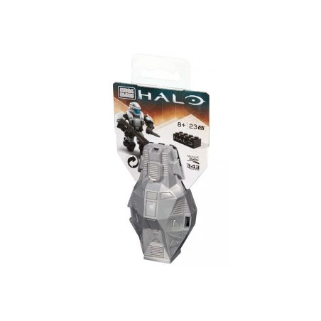MEGA BLOKS DPP67 non  CABIN AIRDROP BẠCH KIM LOẠI bộ đồ chơi xếp lắp ráp ghép mô hình Computer Games METALLIC PLATINUM DROP POD Trò Chơi 23 khối