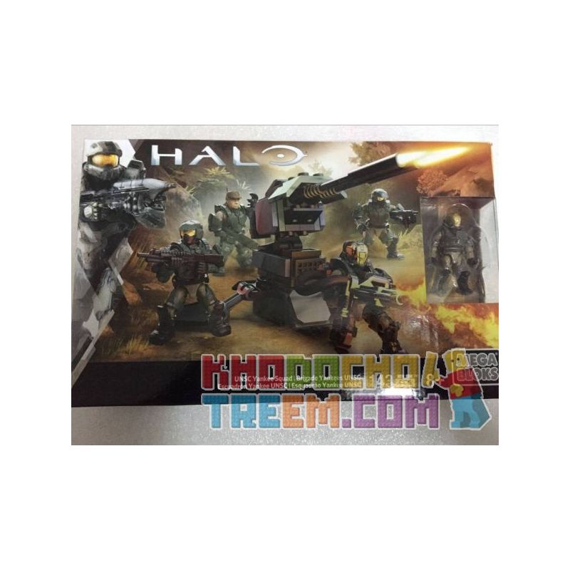 MEGA BLOKS DPJ88 non Lego NHÓM UNSC YANKEE bộ đồ chơi xếp lắp ráp ghép mô hình Computer Games UNSC YANKEE SQUAD Trò Chơi 143 khối