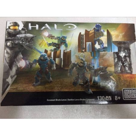MEGA BLOKS DPJ89 non  MA MẶT QUỶ NHÓM GIÁO bộ đồ chơi xếp lắp ráp ghép mô hình Computer Games COVENANT BRUTE LANCE Trò Chơi 130 khối