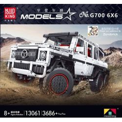 MouldKing 13061 Mould King 13061 non  MERCEDES BENZ G63 6X6 1:10 tỷ lệ 1:10 bộ đồ chơi xếp lắp ráp ghép mô hình  MERCEDES-BENZ G63 6X6 1:10 Kỹ Thuật Công Nghệ Cao Mô Hình Phương Tiện 3686 khối