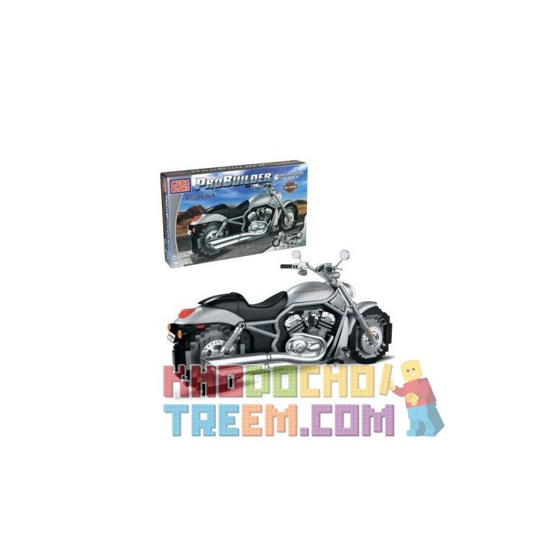 MEGA BLOKS 9773 non Lego HARLEY-DAVIDSON V-ROD bộ đồ chơi xếp lắp ráp ghép mô hình Speed Champions Racing Cars Đua Xe Công Thức 780 khối