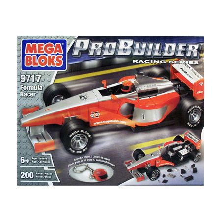 MEGA BLOKS 9717 non  XE CÔNG THỨC bộ đồ chơi xếp lắp ráp ghép mô hình Speed Champions Racing Cars FORMULA RACER Đua Xe Công Thức 200 khối