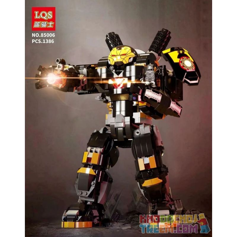 LQS 85006 85007 non  MÁY CHỐNG HẮC bộ đồ chơi xếp lắp ráp ghép mô hình Super Heroes HULKBUSTER LIMITED EDITION Siêu Nhân Anh Hùng 1386 khối