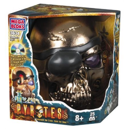 MEGA BLOKS 3634 non  CẢNG CỦA PREDATOR bộ đồ chơi xếp lắp ráp ghép mô hình Pirates Of The Caribbean PLUNDERER'S PORT Cướp Biển Vùng Caribe 25 khối
