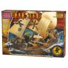 MEGA BLOKS 3620 non  THUYỀN TRƯỞNG CUTLASS 'STORMSTALKER bộ đồ chơi xếp lắp ráp ghép mô hình Pirates Of The Caribbean CAPTAIN CUTLASS' STORMSTALKER Cướp Biển Vùng Caribe 95 khối
