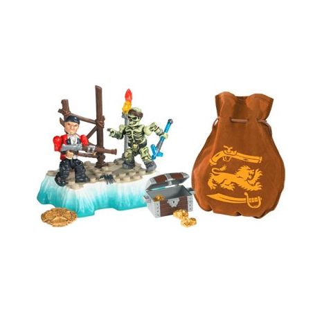MEGA BLOKS 3603 non  TIỀN THƯỞNG CHÔN CẤT bộ đồ chơi xếp lắp ráp ghép mô hình Pirates Of The Caribbean BURIED BOUNTY Cướp Biển Vùng Caribe 14 khối