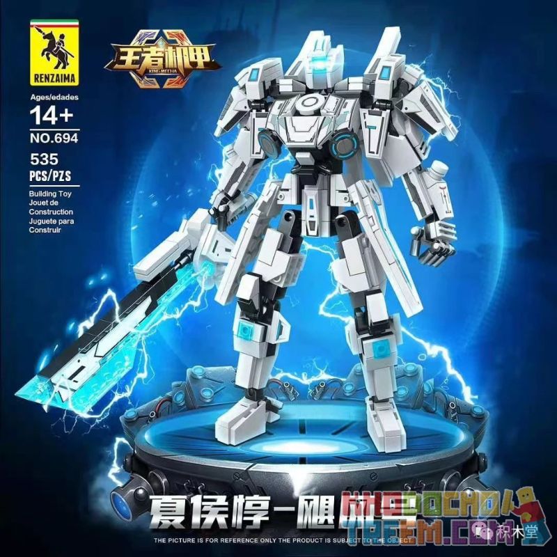 6102 RENZAIMA 694 non Lego XIA HOUZHEN - BÃO bộ đồ chơi xếp lắp ráp ghép mô hình Transformers KING MECHA Robot Đại Chiến Người Máy Biến Hình 535 khối