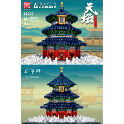 MouldKing 22009 Mould King 22009 non  SẢNH CẦU NGUYỆN CỦA CHÙA THIÊN ĐƯỜNG BẮC KINH bộ đồ chơi xếp lắp ráp ghép mô hình Architecture Công Trình Kiến Trúc 5532 khối