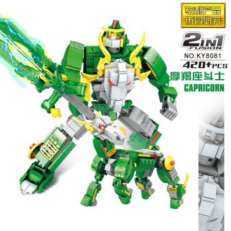 Kazi KY8081 8081 non  CHIẾN BINH MA KẾT bộ đồ chơi xếp lắp ráp ghép mô hình Transformers CONSTELLATION FIGHTER CAPRICORN Robot Đại Chiến Người Máy Biến Hình 420 khối