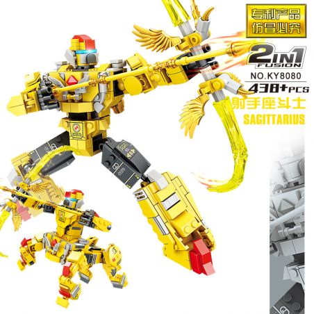 Kazi KY8080 8080 non  ĐẤU SĨ NHÂN MÃ bộ đồ chơi xếp lắp ráp ghép mô hình Transformers CONSTELLATION FIGHTER SAGITTARIUS Robot Đại Chiến Người Máy Biến Hình 438 khối