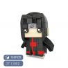HSANHE 11002-8 non  CẬU BÉ ĐẦU VUÔNG UCHIHA ITACHI bộ đồ chơi xếp lắp ráp ghép mô hình Naruto MAGIC BRICK UCHIHA ITACHI Ninja 155 khối