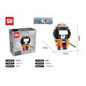 HSANHE 11001-10 non Lego CẬU BÉ ĐẦU VUÔNG BROOKE bộ đồ chơi xếp lắp ráp ghép mô hình One Piece ONE PIECE BROOK Đảo Hải Tặc 156 khối