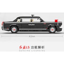HAPPY BUILD SHINEYU XINYU XQ-HQ001 HQ001 XQHQ001 non  XE KIỂM TRA HONGQI L5 bộ đồ chơi xếp lắp ráp ghép mô hình Creator Sáng Tạo 1735 khối